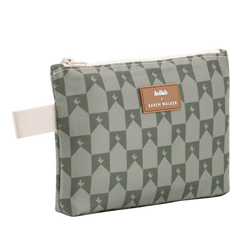 Kollab X Karen Walker Mini Pouch Sage Monogram image number 0